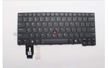 Lenovo 5N21M38296 Keyboard Internal, USA English, Black, Backlight, US