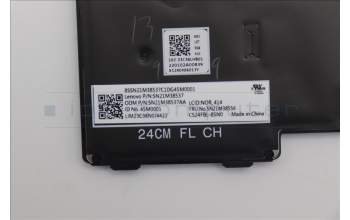 Lenovo 5N21M38556 Keyboard Internal, Norwegian, Black, Backlight, UK