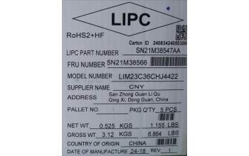 Lenovo 5N21M38566 NB_KYB 4C4TT50B-BK-CHY-SWS