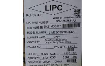 LENOVO 5N21M38570 Keyb L14/T14/P14s G5/G6 GB - BL