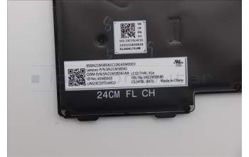 Lenovo 5N21M38580 Keyboard Internal, Thai, Black, Backlight, US