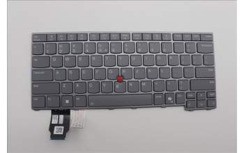 Lenovo 5N21M38648 Keyboard Internal, US English Euro, Grey, Backlight, US