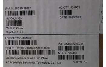 Lenovo 5N21M39628 NB_KYB 4C6TT50B-BK-PMX-BEL