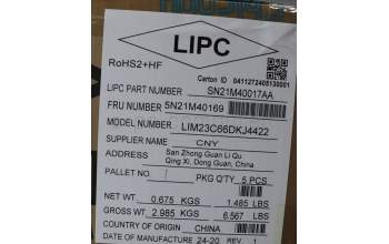 Lenovo 5N21M40169 NB_KYB 4C6TT50B-BK-CHY-DEN