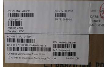 Lenovo 5N21M40211 NB_KYB 4C6TT50B-BK-CHY-NORDIC