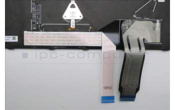 Lenovo 5N21Q49608 Keyboard Internal, UK English, Black, Backlight, w/Number