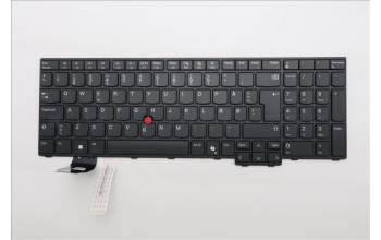 Lenovo 5N21Q49798 Keyboard Internal, Danish, Black, Non_Backlight, w/Number