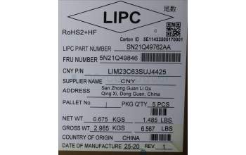 Lenovo 5N21Q49846 Keyboard Internal, Russian, Black, Backlight, w/Number