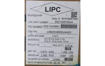 Lenovo 5N21Q49860 NB_KYB 5C6TT5SB-BK-CHY-NORDIC