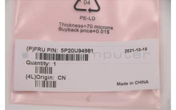 Lenovo 5P20U94981 T-FLEX_350_19X13X1.25MM,Laird