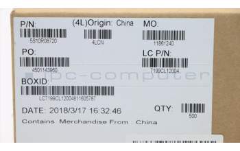 Lenovo 5S10R08720 Screw L 81EK 3.5L 4.5D 0.5T ZK +