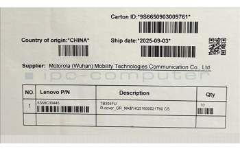 Lenovo 5S58C30445 TB305FU R-cover_GR_NA&*HQ31600021T60 CS
