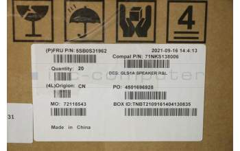 Lenovo 5SB0S31962 Speaker C 82R0 L+R