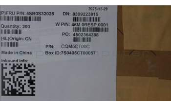 Lenovo 5SB0S32028 Speaker W 82XX W/Sponge