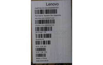 Lenovo 5SB0S32122 SPEAKERINT Speaker_L_R Antenna_A_B H83N0