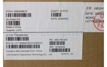 Lenovo 5SB0Z88678 SPEAKERINT FRU PACK2DB2W 4OHM MAINSPKL+R