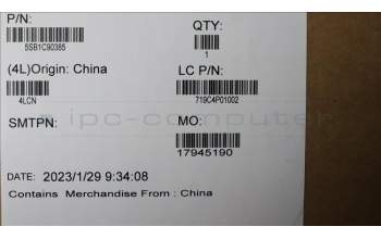 Lenovo 5SB1C90385 SPEAKERINT Speaker,F/R,Yucheng