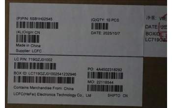 Lenovo 5SB1H02545 Speaker,Asm,P16,Stero,3813,LX