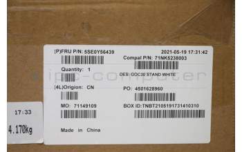 Lenovo 5SE0Y56439 STAND Monitor stand, White, AIO 3 22/24