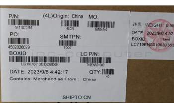 Lenovo 5T11D70154 TAPE FRU PANEL_TAPE_26_L