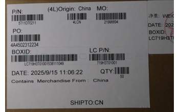 Lenovo 5T11D70211 FRU LP_PANEL_TAPE*5