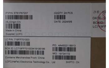 Lenovo 5T61P67207 CS22_3+2bCP,Glass like Mylar,Elan PCB,Grey,Non-NFC,SOVP&MP,Sunrex