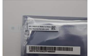 Lenovo 5T61P67229 CS21_3+2bCP, Glass like Mylar, Synaptics PCB, Black, NFC, SOVP&MP, Sunrex