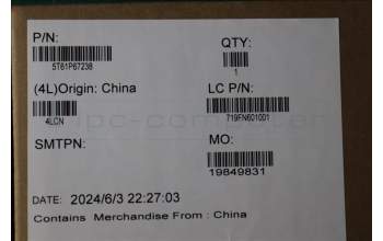 Lenovo 5T61P67238 CS21_3+2bCP,GLM,BK,NONFC,CHY,SY