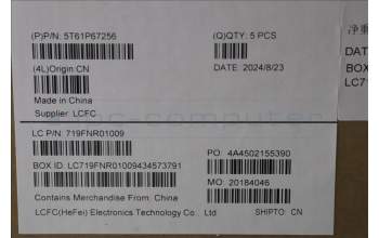 Lenovo 5T61P67256 CS22_3+2bCP,Glass like Mylar,Goodix PCB,Grey,Non-NFC,SOVP&MP,Transimage