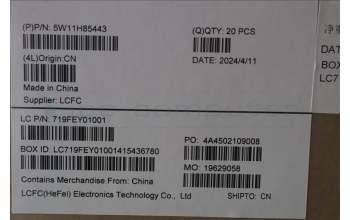 Lenovo 5W11H85443 WIRELESS Wireless,WAN,QCT,EM160R