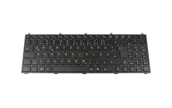 6-79-W25AEU0K-070-W original Clevo keyboard DE (german) black/grey