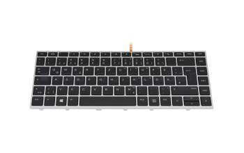 6037B0133904 original IEC keyboard DE (german) black/silver with backlight