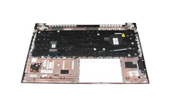 6037B0163604 original IEC keyboard incl. topcase DE (german) black/silver with backlight and mouse-stick