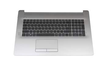 6037B0193604 original HP keyboard incl. topcase DE (german) black/silver with backlight with ODD