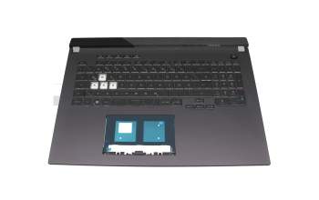 6037B0237813 original Asus keyboard incl. topcase DE (german) black/grey with backlight
