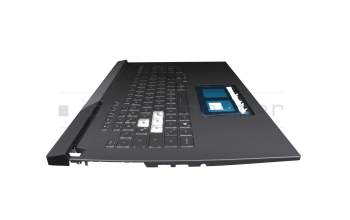 6037B0237813 original Asus keyboard incl. topcase DE (german) black/grey with backlight