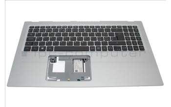Acer 6B.A1DN2.015 COVER.UPPER.SILVER.W/KB.SWISS.BL