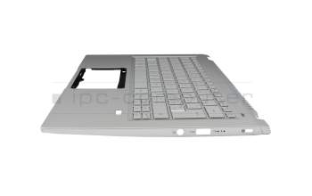 6B.AB1N2.015 original Acer keyboard incl. topcase CH (swiss) silver/silver with backlight