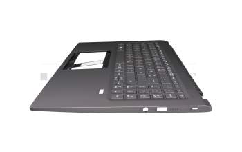 6B.ABDN2.014 original Acer keyboard incl. topcase DE (german) grey/grey with backlight