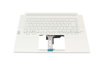 6B.C5NN7.011 original Acer keyboard incl. topcase DE (german) white/white with backlight