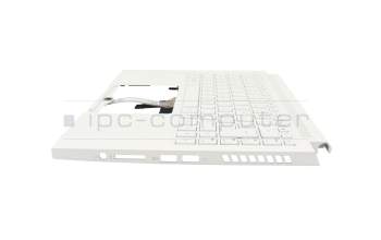 6B.C5SN7.011 original Acer keyboard incl. topcase DE (german) white/white with backlight (without pen compartment)
