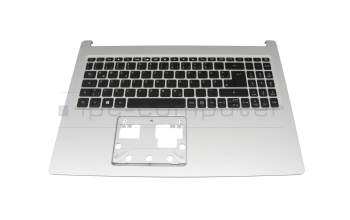 6B.HDGN7.022 original Acer keyboard incl. topcase DE (german) black/silver with backlight