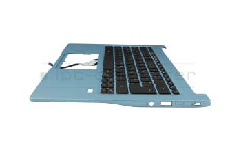 6B.HJNN8.020 original Acer keyboard incl. topcase DE (german) black/blue with backlight