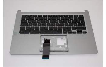 Acer 6B.HPYN7.015 COVER.UPPER.W/KB.GERMAN.PURE.SILVER