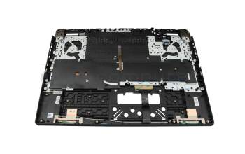 6B.QP9N7.026 original Acer keyboard incl. topcase CH (swiss) black/transparent/black with backlight