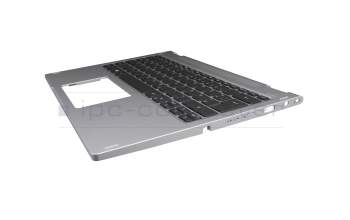 6BA6CN1020 original Acer keyboard incl. topcase DE (german) black/silver with backlight