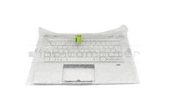 6BAB1N2015 original Acer keyboard incl. topcase CH (swiss) silver/silver with backlight