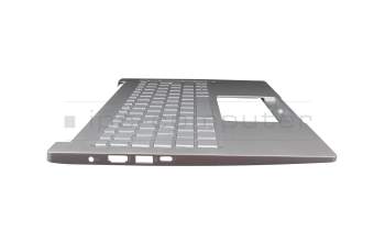 6BHR0N8020 original Acer keyboard incl. topcase DE (german) silver/silver with backlight