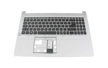 6BHSNN70111 original Acer keyboard incl. topcase DE (german) black/silver