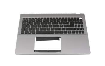 6BKFTN2014 original Acer keyboard incl. topcase DE (german) black/silver with backlight